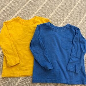 Primary Kids long sleeve slub pocket tee